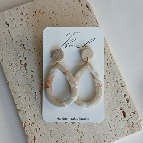 Lia L~ Gemarmerd beige