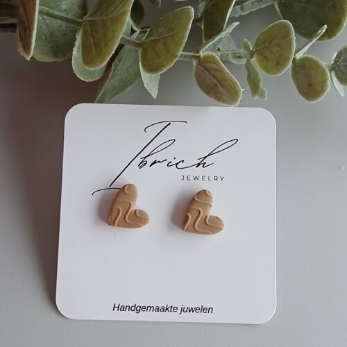 Mini hart ~ Beige motief