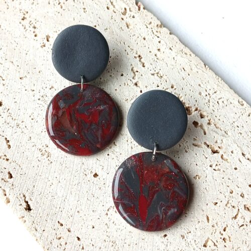 Paulettte ~ Grijs / Burgundy