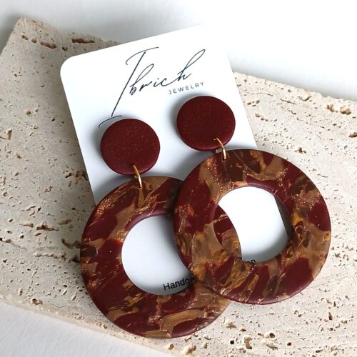 Daphne ~ Burgundy / brons