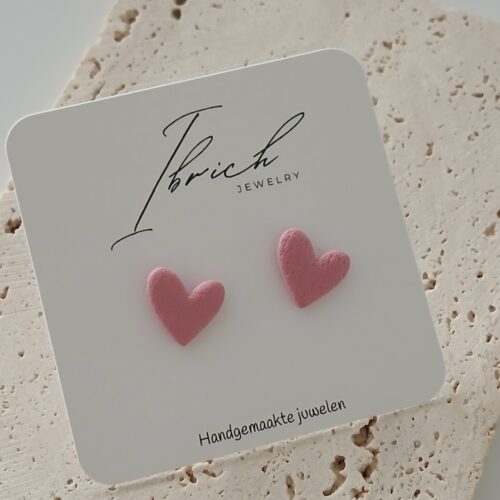 Mini hart ~ donkerroze