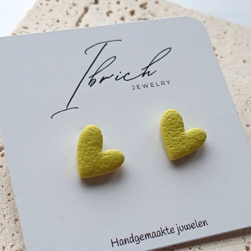 Mini hart ~ geel
