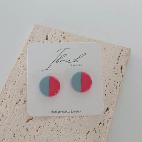 Ceri Duo stud ~ Cherry Mist