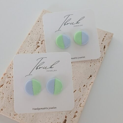 Ceri Duo stud ~ Mint Breeze