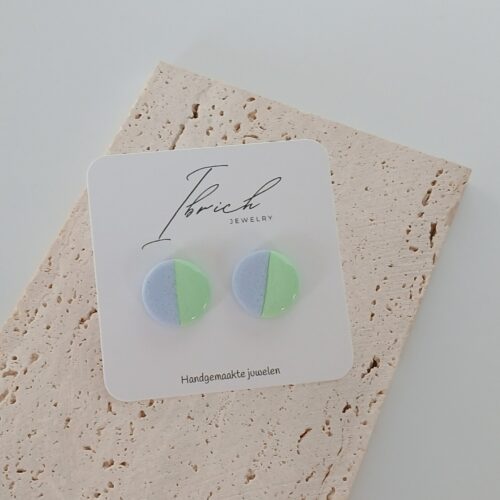 Ceri Duo stud ~ Mint Breeze