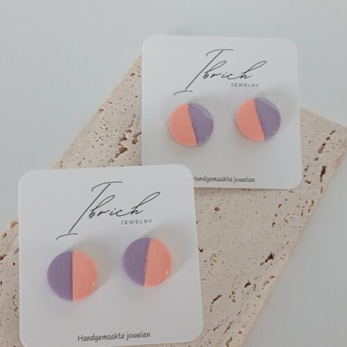 Ceri Duo stud ~ Blush Lilac