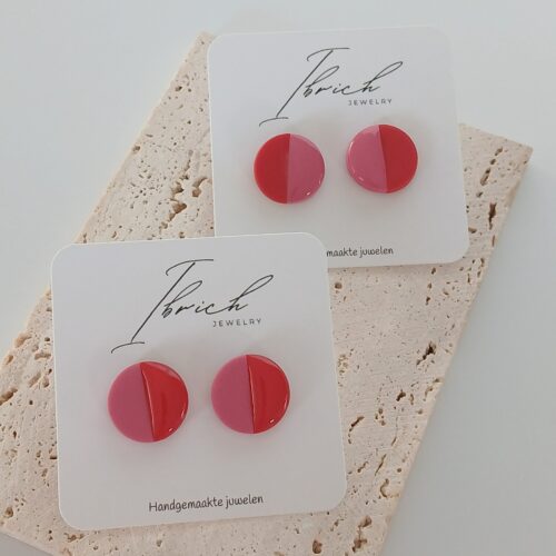 Ceri Duo stud ~ Cherry Pop