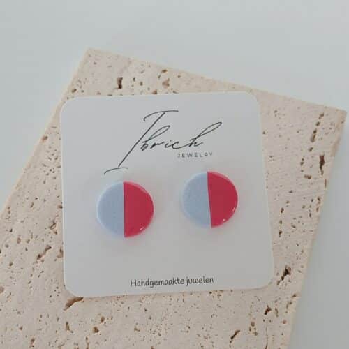 Ceri Duo stud ~ Cherry Sky