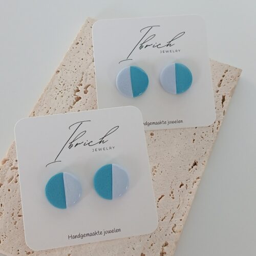 Ceri Duo stud ~ Ocean Sky